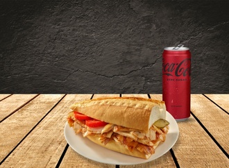 Coca-cola Fırsatı (Ekmek Arası Tavuk Döner) + Coca-cola (33 Cl.) görseli