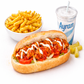 Öğrenci Yarım Ekmek Arası Tavuk Döner Menü görseli