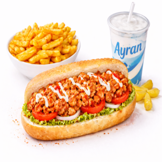 Öğrenci Yarım Ekmek Arası Tavuk İncik Menü görseli