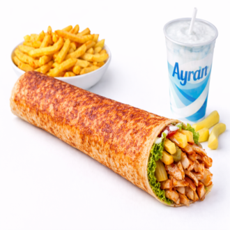 Öğrenci Hatay Usulü Soslu Zurna Tavuk Döner Dürüm (40 Cm) Menü görseli