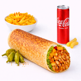 Hatay Usulü Soslu Xl Double Tavuk Döner Dürüm Menü görseli