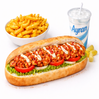 Öğrenci Tam Ekmek Arası Doyurucu Tavuk Döner Menü görseli