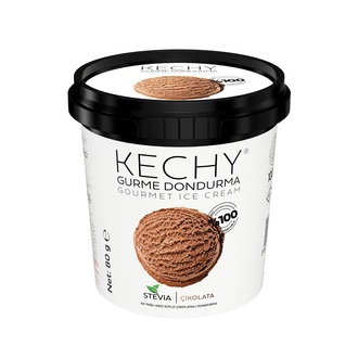Ketchy Stevia Gurme Dondurma Çikolatalı 80 Gr görseli