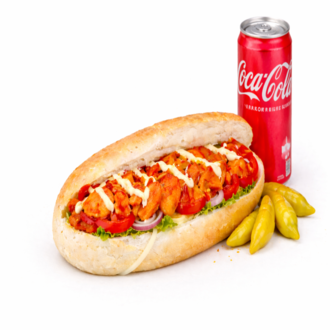 Yarım Ekmek Arası Tavuk Döner (100 Gr.) + Coca Cola (330 Ml.) görseli