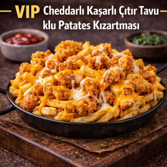 Çıtır Tavuklu Cheddar Soslu Patates Kızarması görseli