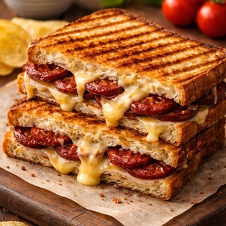 Tam Sucuklu Tost görseli