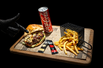 Paydos Burger Menü (Barbeqü Sos) (Coca-cola) görseli
