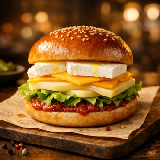 Gurme Peynirli Burger görseli