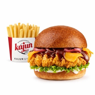 Tavuk Köfteli Tex-mex Chicken Burger görseli
