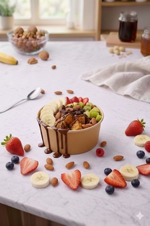 Karışık Waffle Bowl görseli