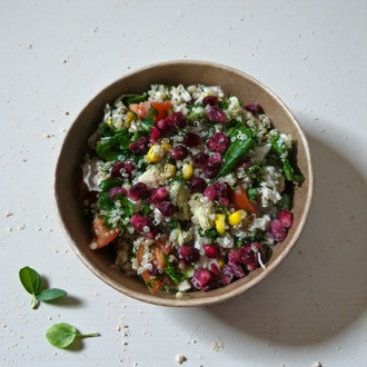 Tavuklu Kinoalı Fit Bowl (350 Kcal) görseli