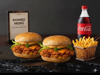 Çıtır Tavuk Burger Menü 2 Li görseli