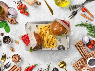 Klasik Burger Menü (2 Adet) görseli