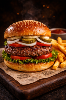 Hamburger, İçecek Menü görseli