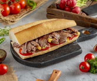 Üç Çeyrek Ekmek Arası Et Döner 100 Gr görseli