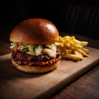 Patlıcanlı Köfte Burger görseli