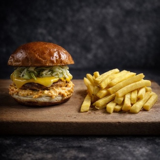 Taratorlu Tavuk Burger görseli