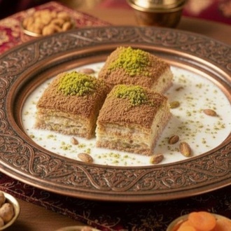 Çikolatalı Fıstıklı Soğuk Baklava görseli