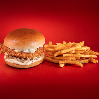 Trüflü Mayonez Soslu Çıtır Tavuk Burger görseli