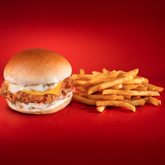 Crunchy Soslu Çıtır Tavuk Burger görseli