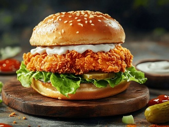 Chicken Mayo Burger görseli