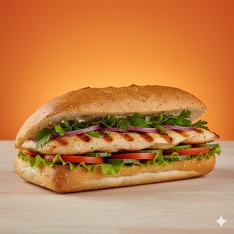Ekmek Arası Izgara Tavuk görseli
