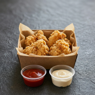 Çıtır Tavuk Topları (4'Lü) -Crispy Chicken Pops (4 Pcs) görseli