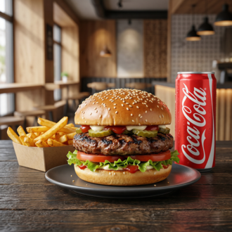 Köfte Burger Menü -Meatball Burger Menu görseli