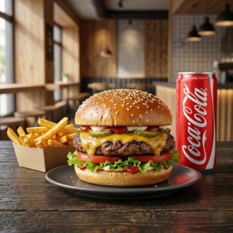 Köfte Cheeseburger Menü -Meatball Cheeseburger Menu görseli