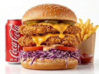 Çıtır Double Tavuk Burger Menü görseli