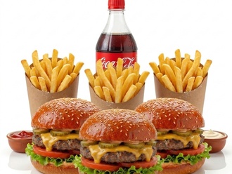 3'Lü Burger Menü görseli