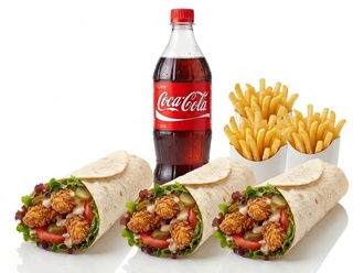 3'Lü Tavuk Dürüm Menü görseli