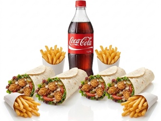 4'Lü Tavuk Dürüm Menü görseli