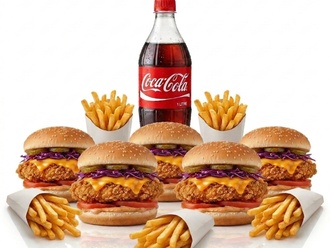 5'Li Tavuk Burger Menü görseli