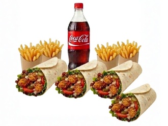 4'Lü Çıtır Tavuk Dürüm Menü görseli