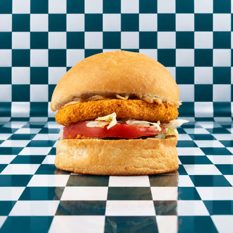 Vegan Çıtır Tavuk Burger görseli