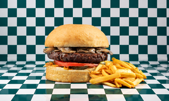 Mano Vegan Mushroom Burger Menu görseli