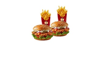2 Kişilik Tavuk Burger & Patates görseli