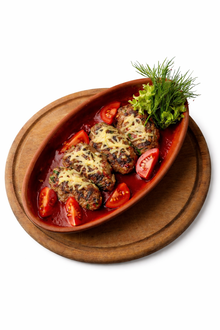 Kiremitte Kasap Köfte Kaşarlı görseli