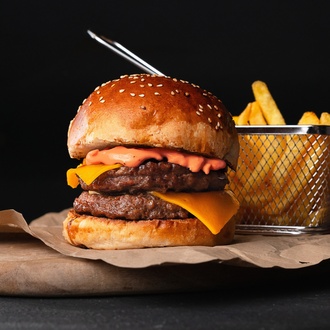 Double Sweet Fire Burger görseli