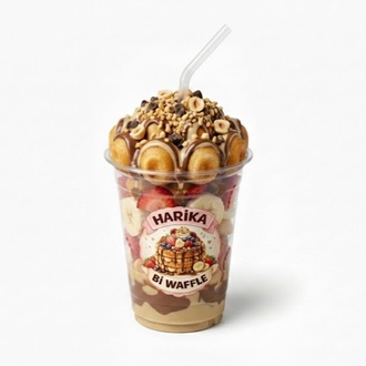 Bi Ballı Bademli Bitter Waffle (Cup) Bardak görseli
