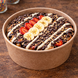 Bi Bitter & Beyaz Çikolata Waffle (Bowl) görseli