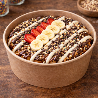 Bi Sütlü & Beyaz Çikolata Waffle (Bowl) görseli