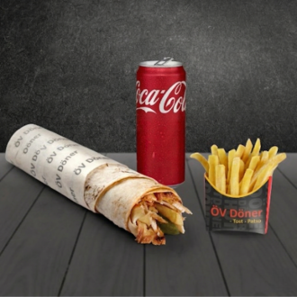 Tavuk Döner Large Dürüm Menü görseli
