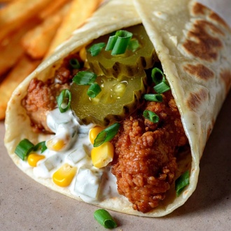 Chicken Wrap With Yoghurt görseli