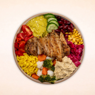 Humuslu Tavuk Pirzola Bowl görseli