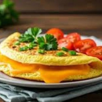 Cheddar Peynirli Omlet görseli
