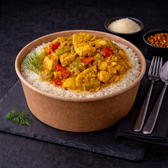Pilav Üstü Köri Soslu Tavuk Sote (400 Gr.) görseli