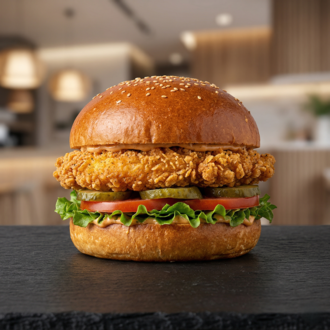 Tavuk Burger - Chicken Burger görseli