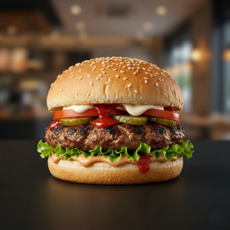 Köfte Burger -Meatball Burger görseli